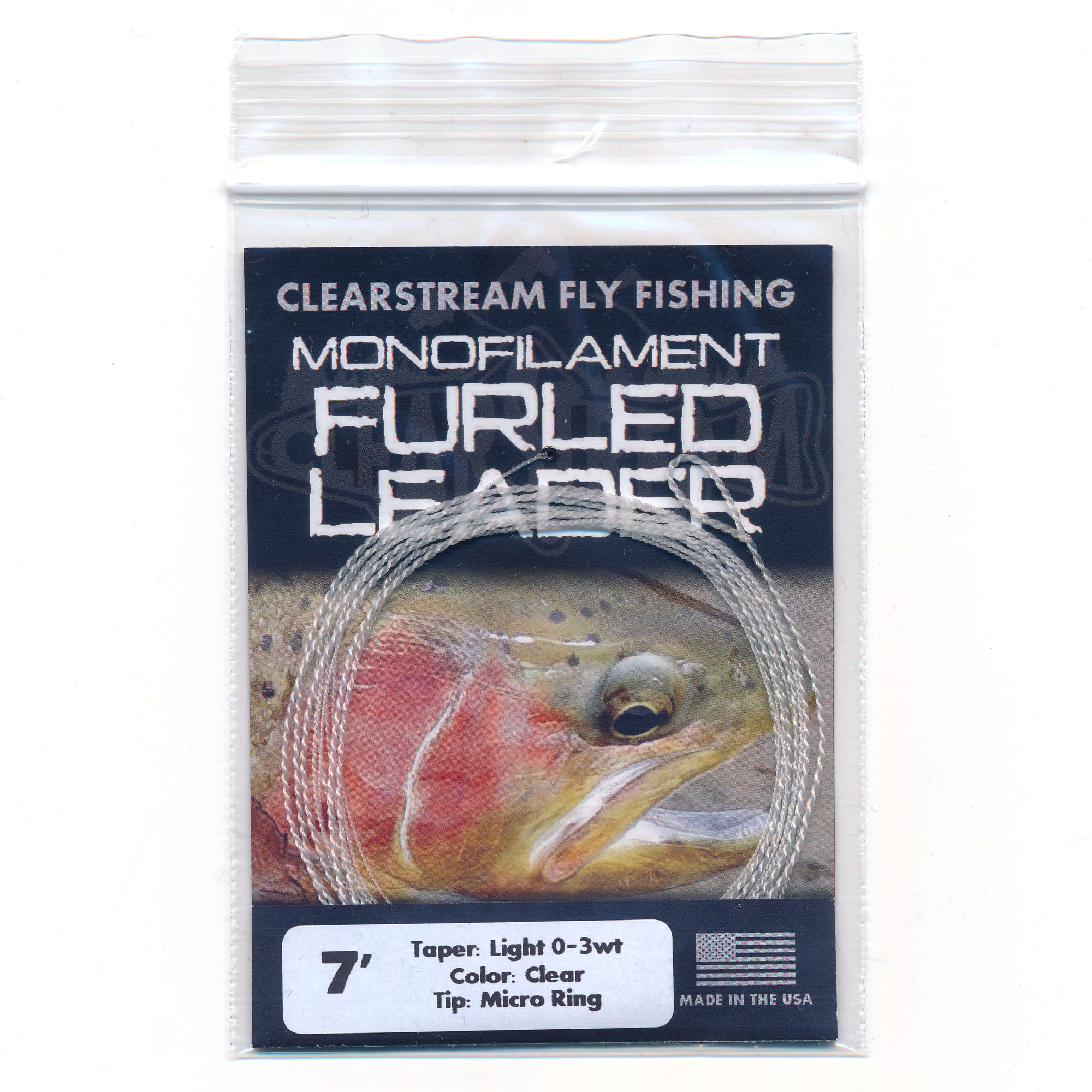 Buy Lixada 6FT Fly Fishing Leader with Tippet Ring PET Furled