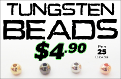 Tungsten Beads $4.90 per 25 beads